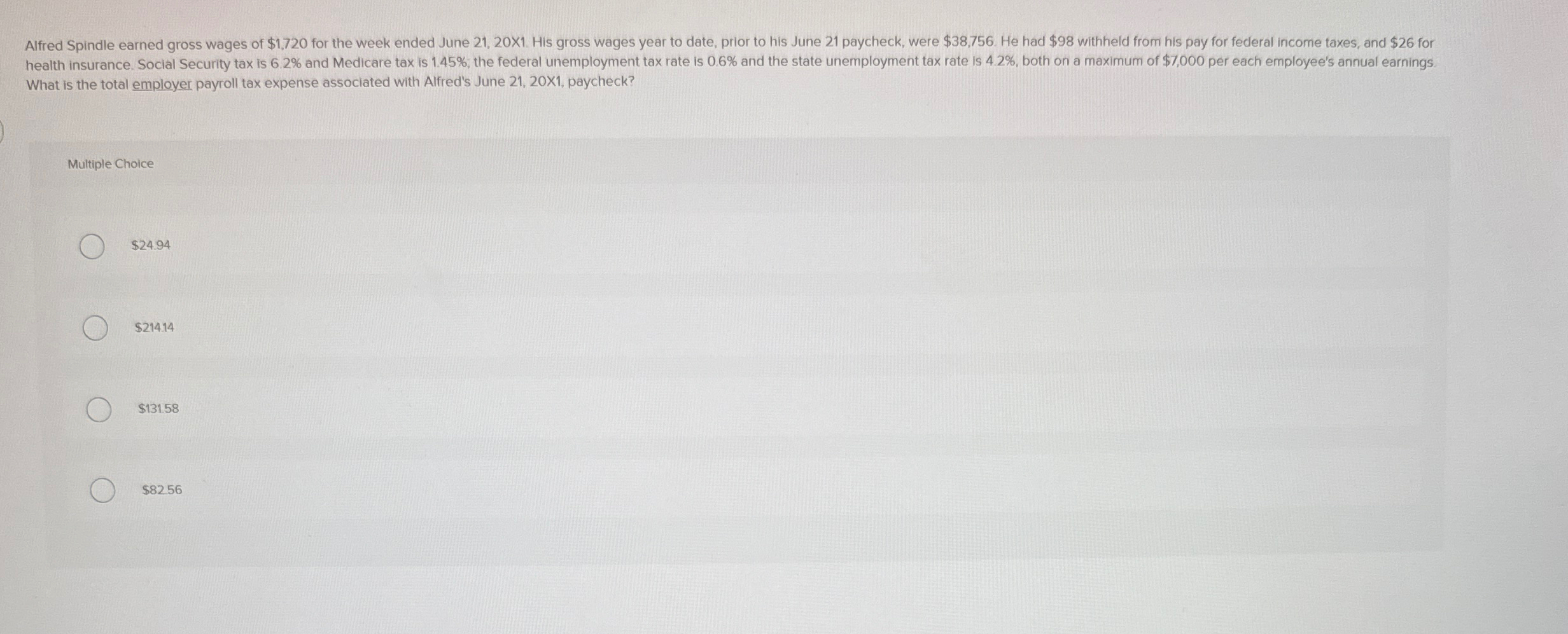 What is the total employer payroll tax expense