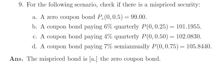 0. For the following scenario, check if there is