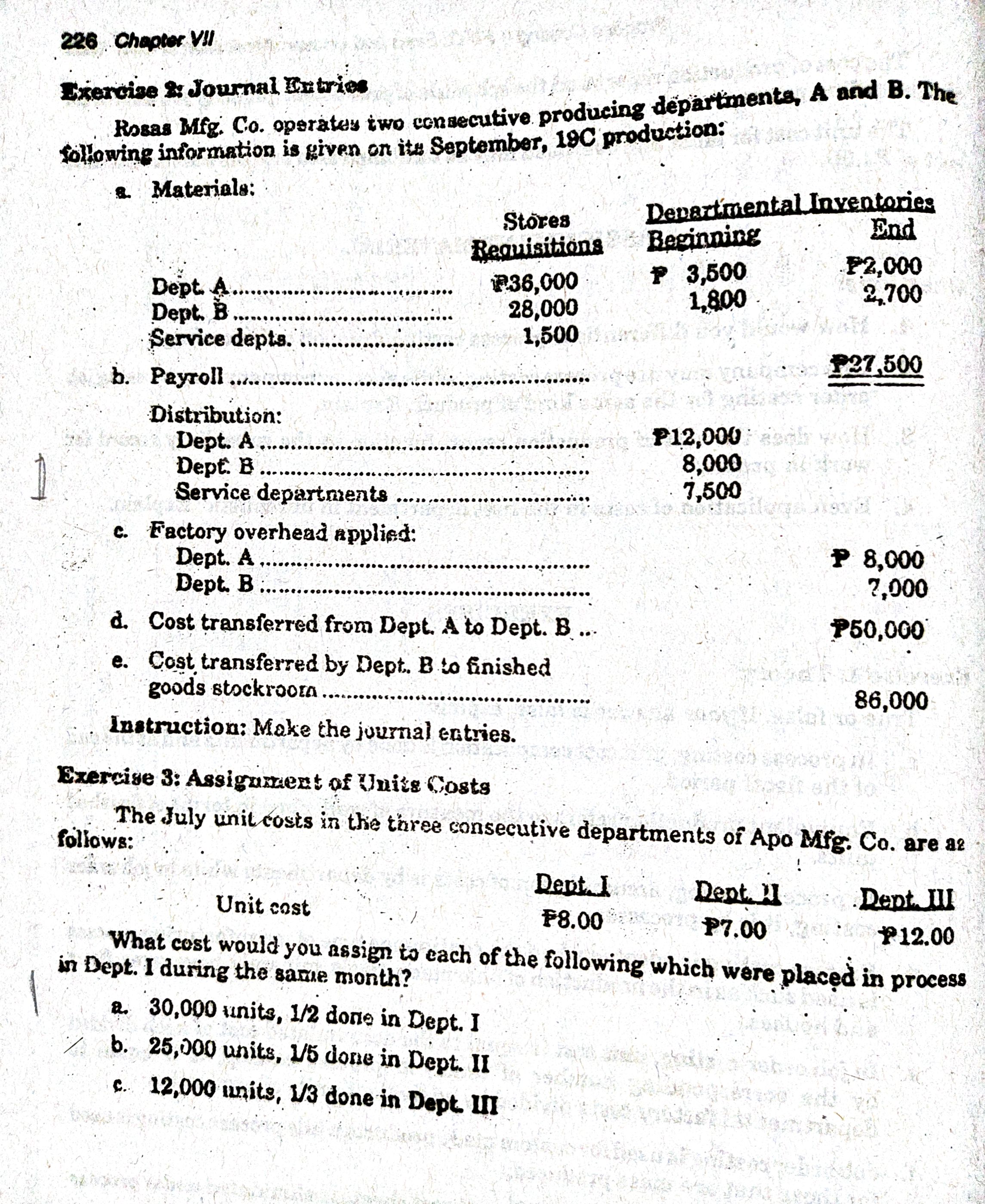 226 Chapter V!I Exercise &: Journal Kutries Rosas
