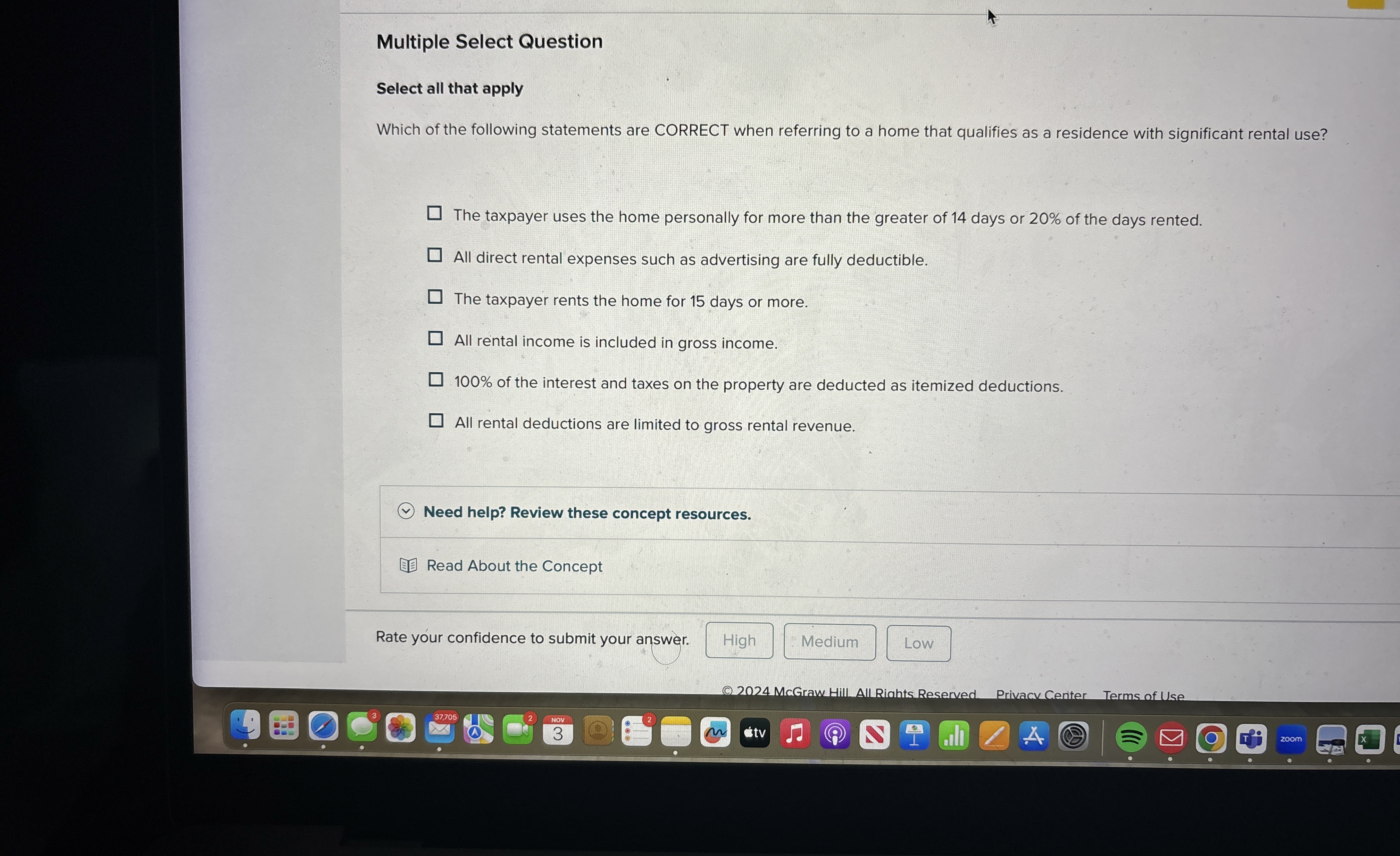 Multiple Select Question Select all that apply