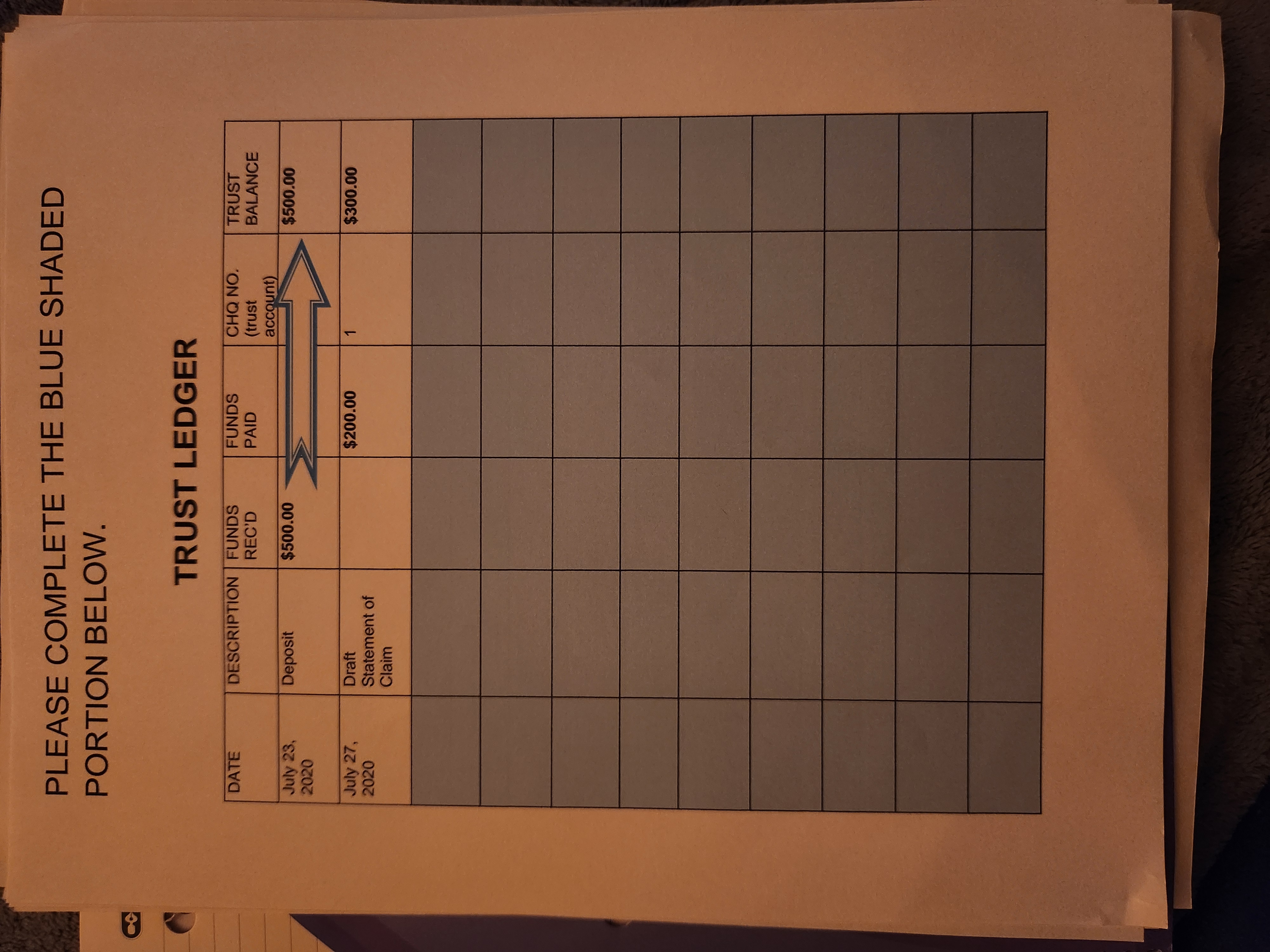 Project 7: Preparing a Statement of Account