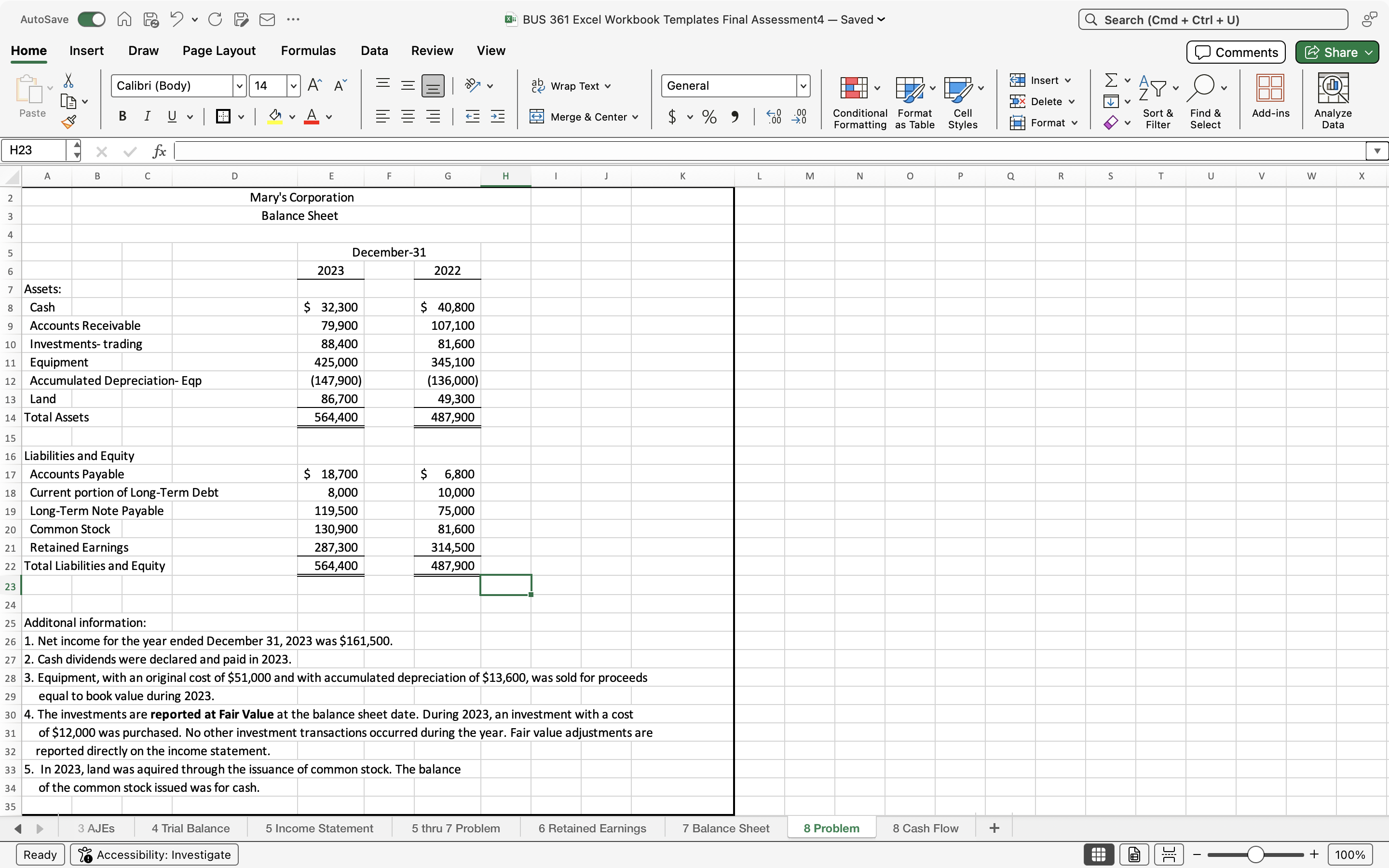 AutoSave On F . C DO ... X BUS 361 Excel Workbook