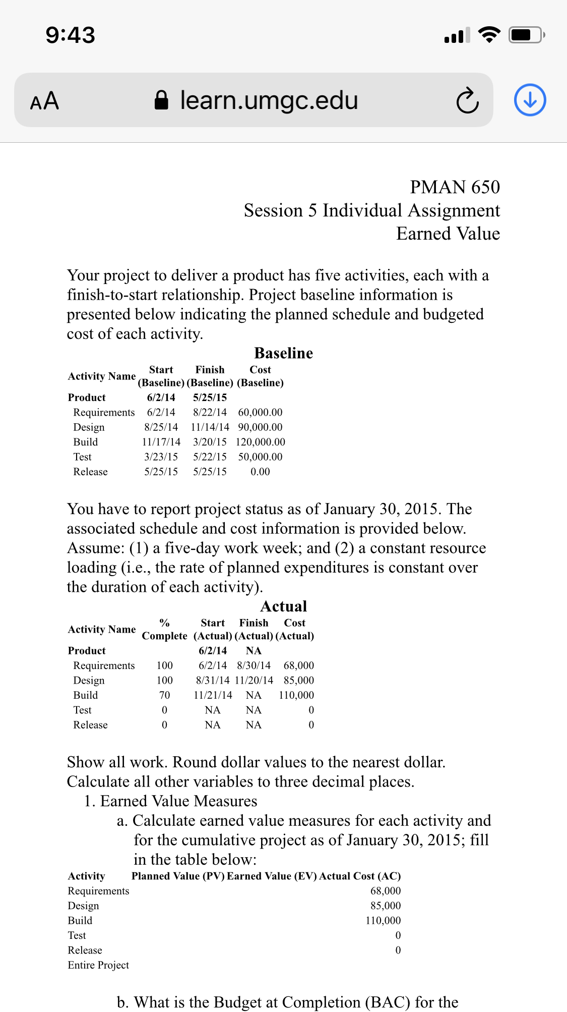 Please calculate the planned valve 9:43 III 