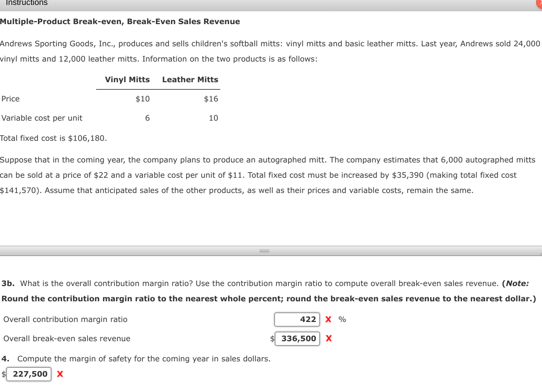 Multiple - Product Break - even, Break - Even