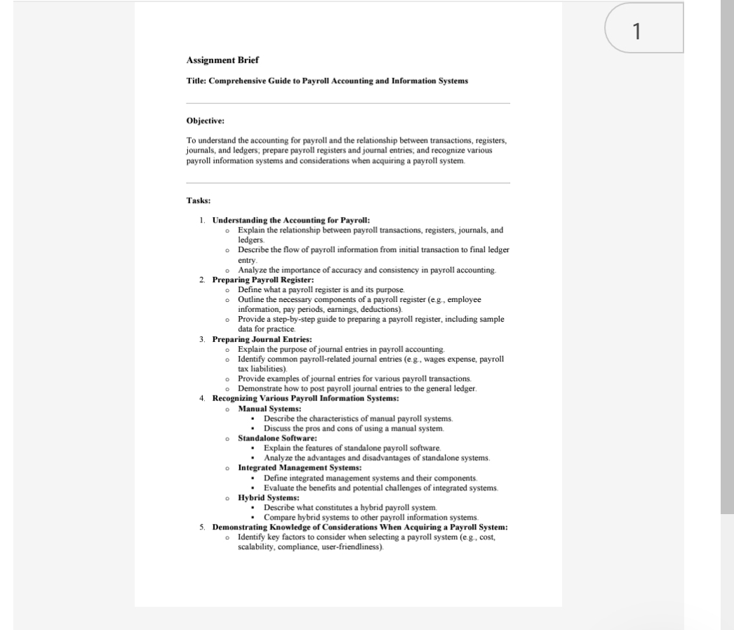 Assignment Brief Title: Comprehensive Guide to