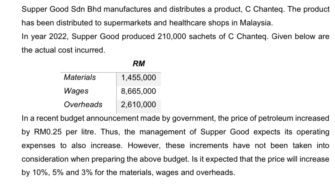 a) Based on the situation above, how preparation