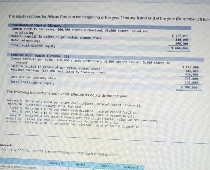 sections for Alticus Group at the begining of the