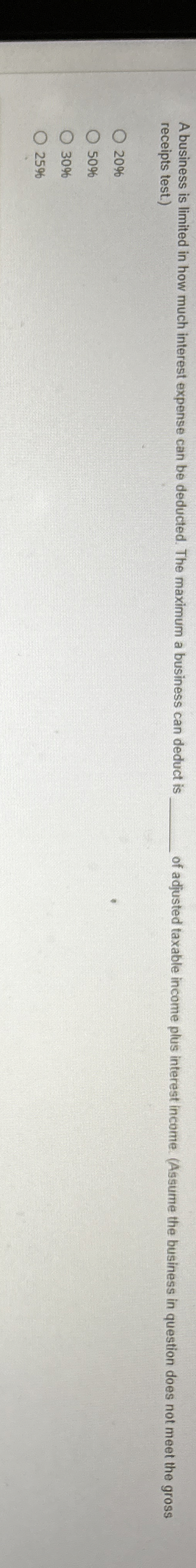 A business is limited in how much interest