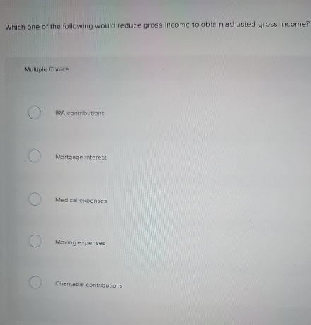 Which one of the following would reduce gross