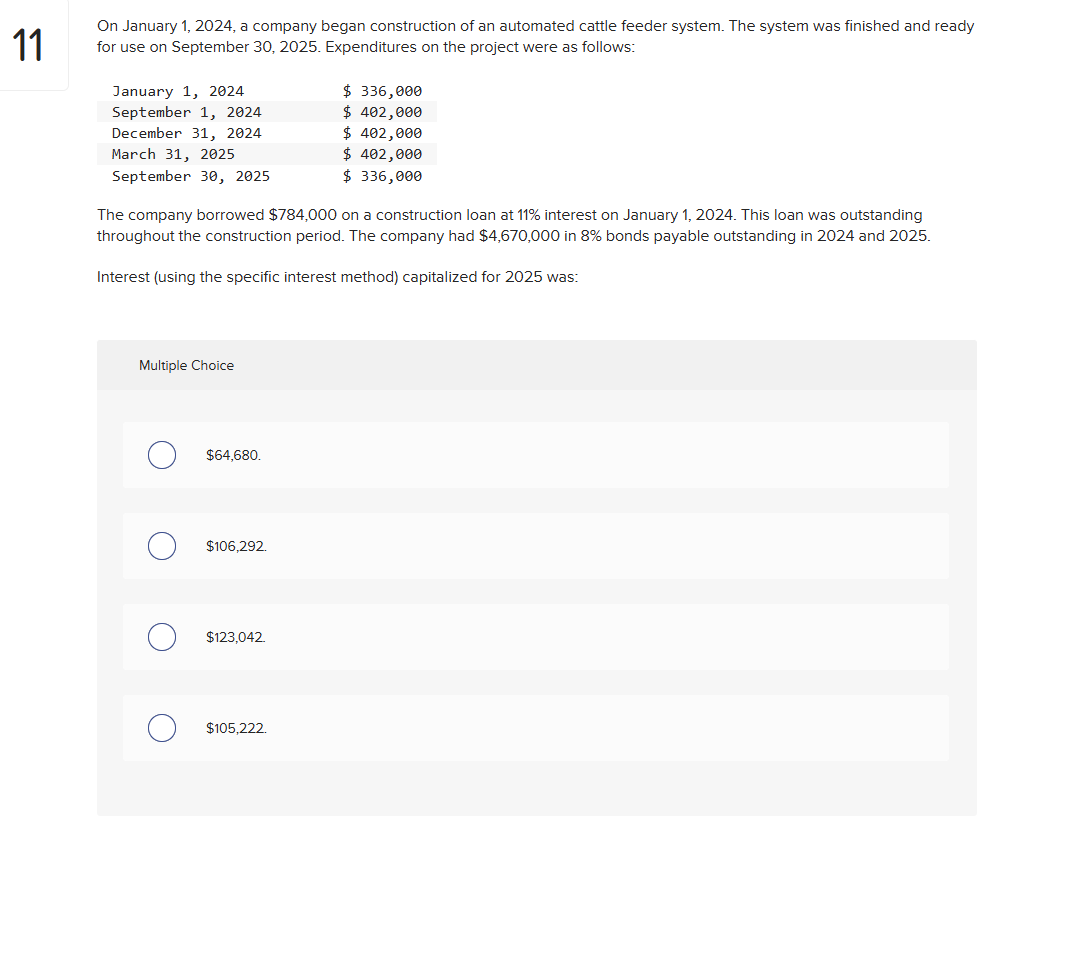 On January 1 , 2 0 2 4 , a company began