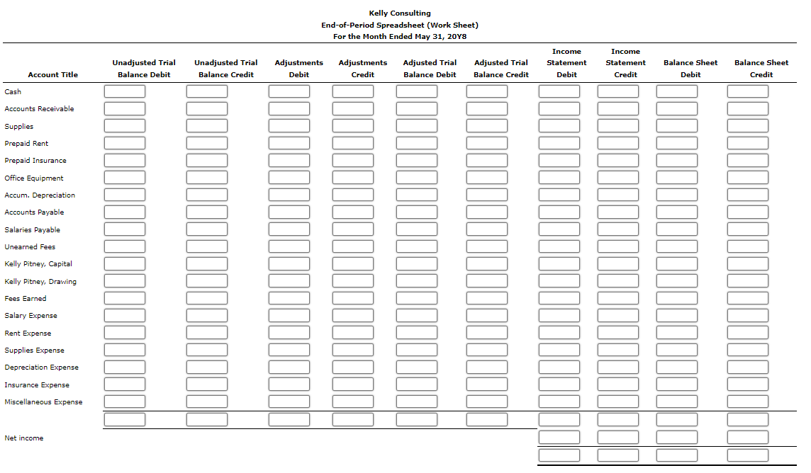 Comprehensive Problem 1 Part 1: The following is