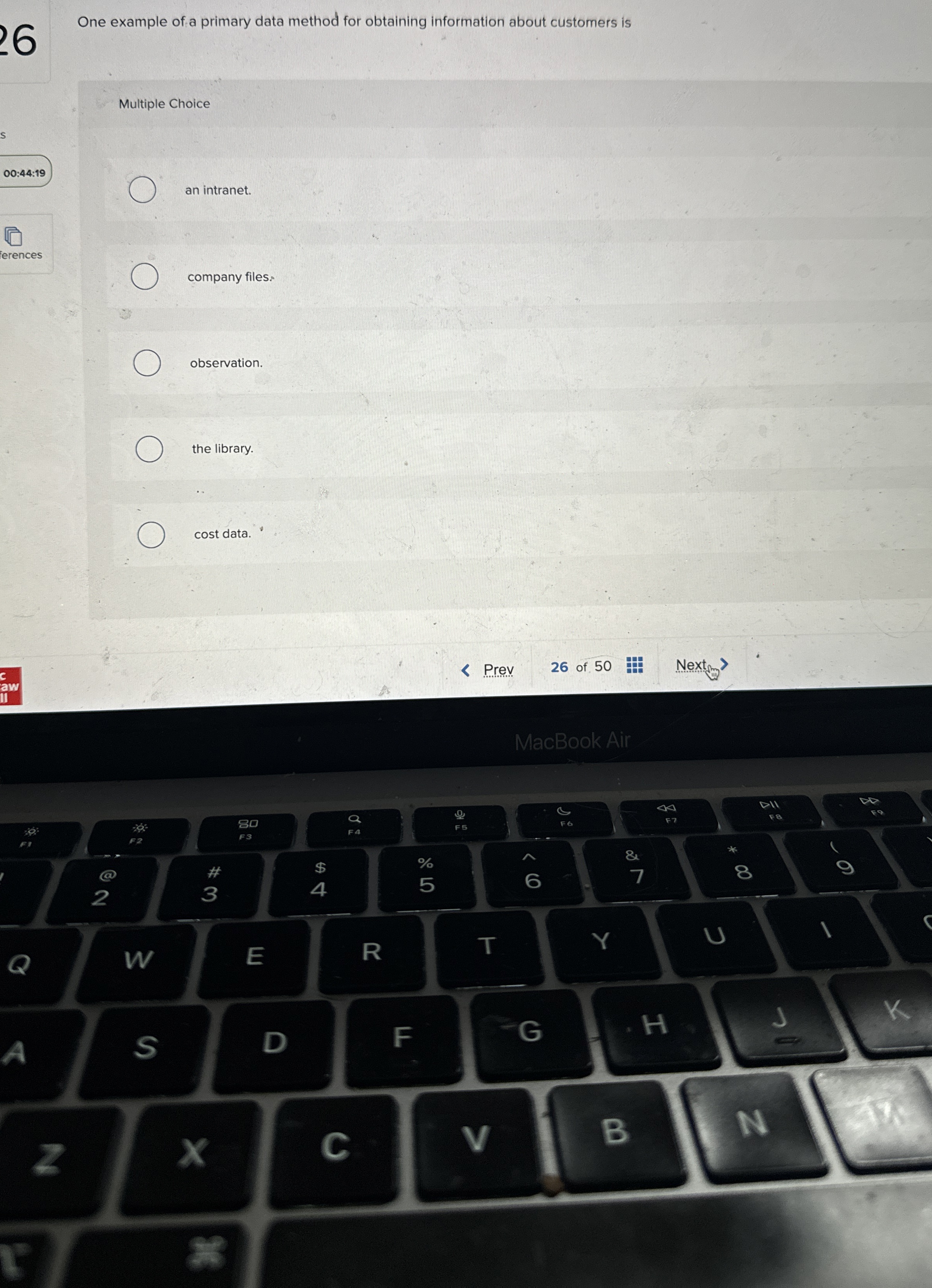 1 6 One example of a primary data method for