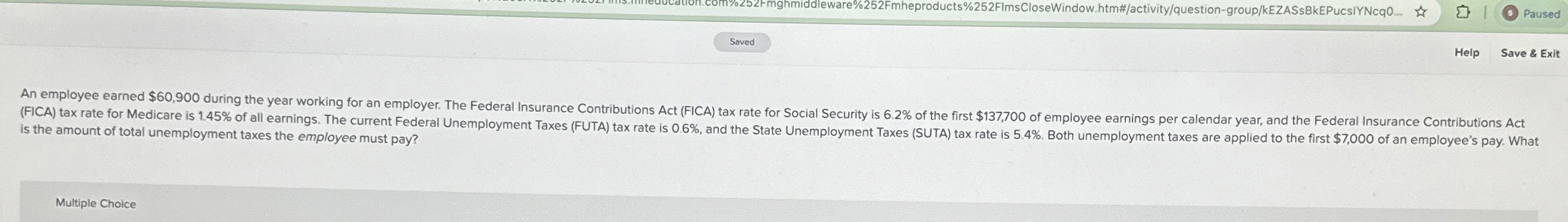 is the amount of total unemployment taxes the