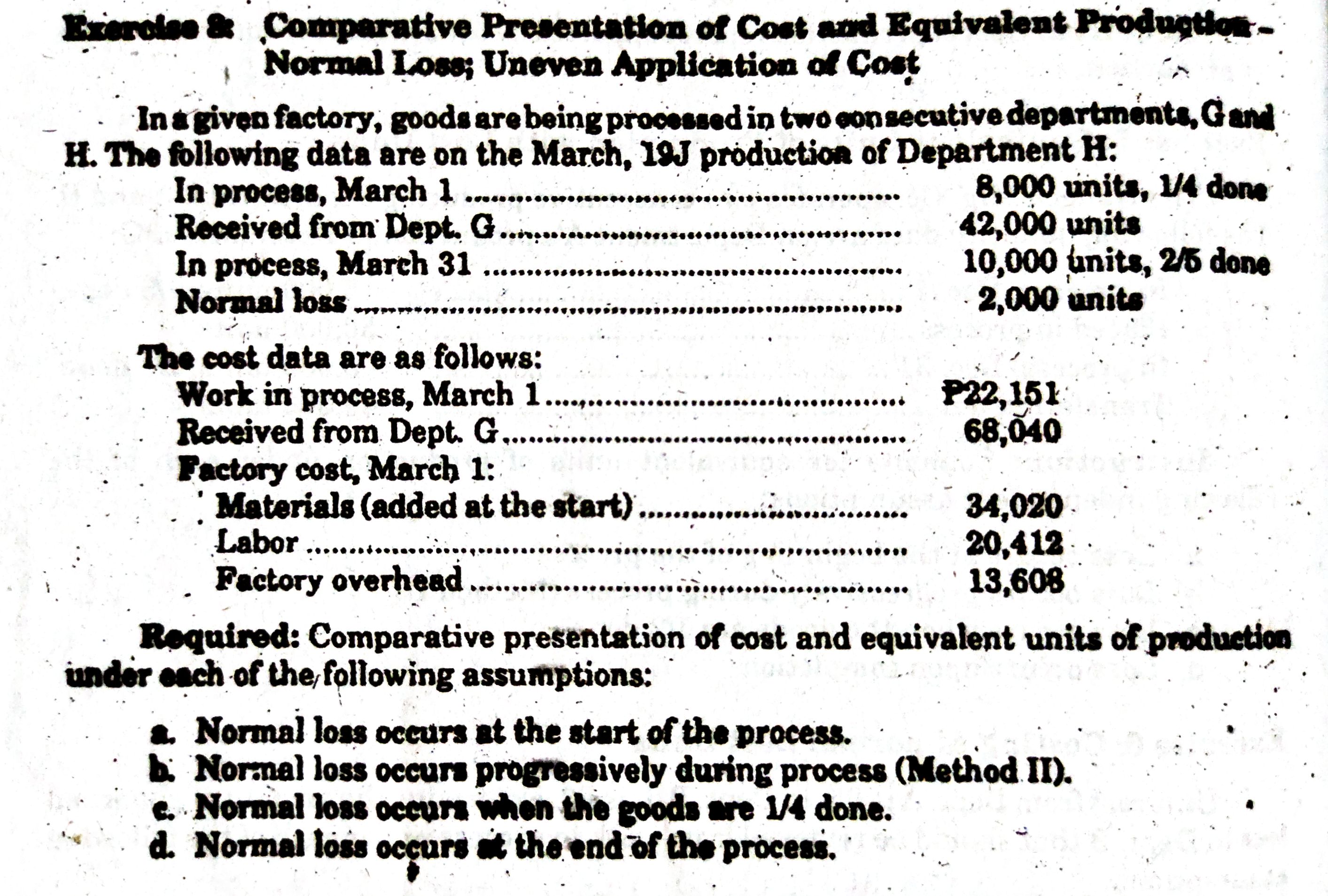 Ezerolee & Comparative Presentation of Cost and