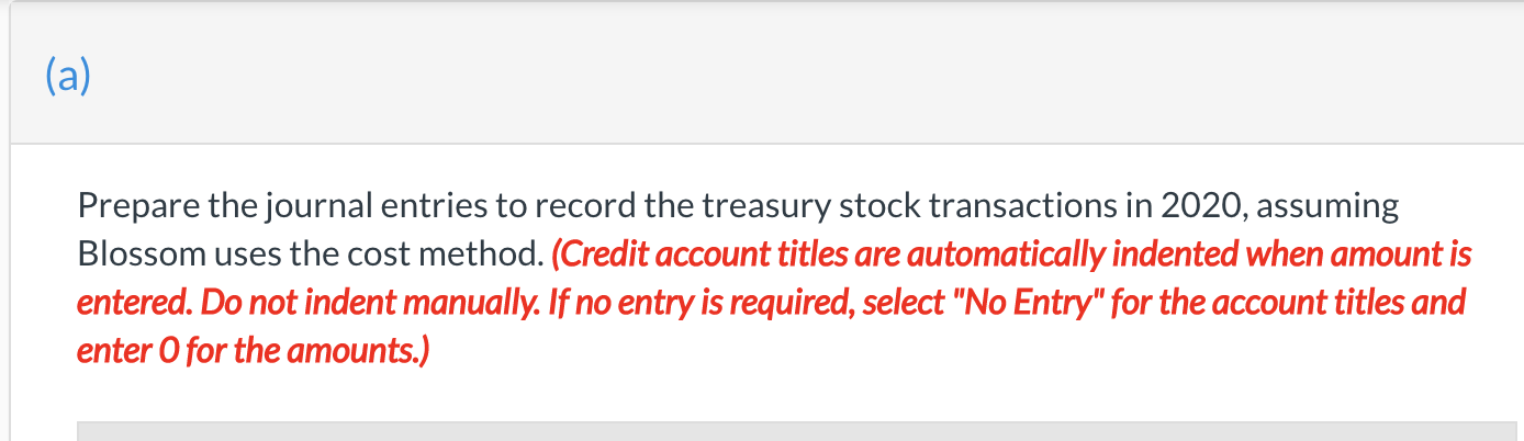 Prepare the journal entries to record the