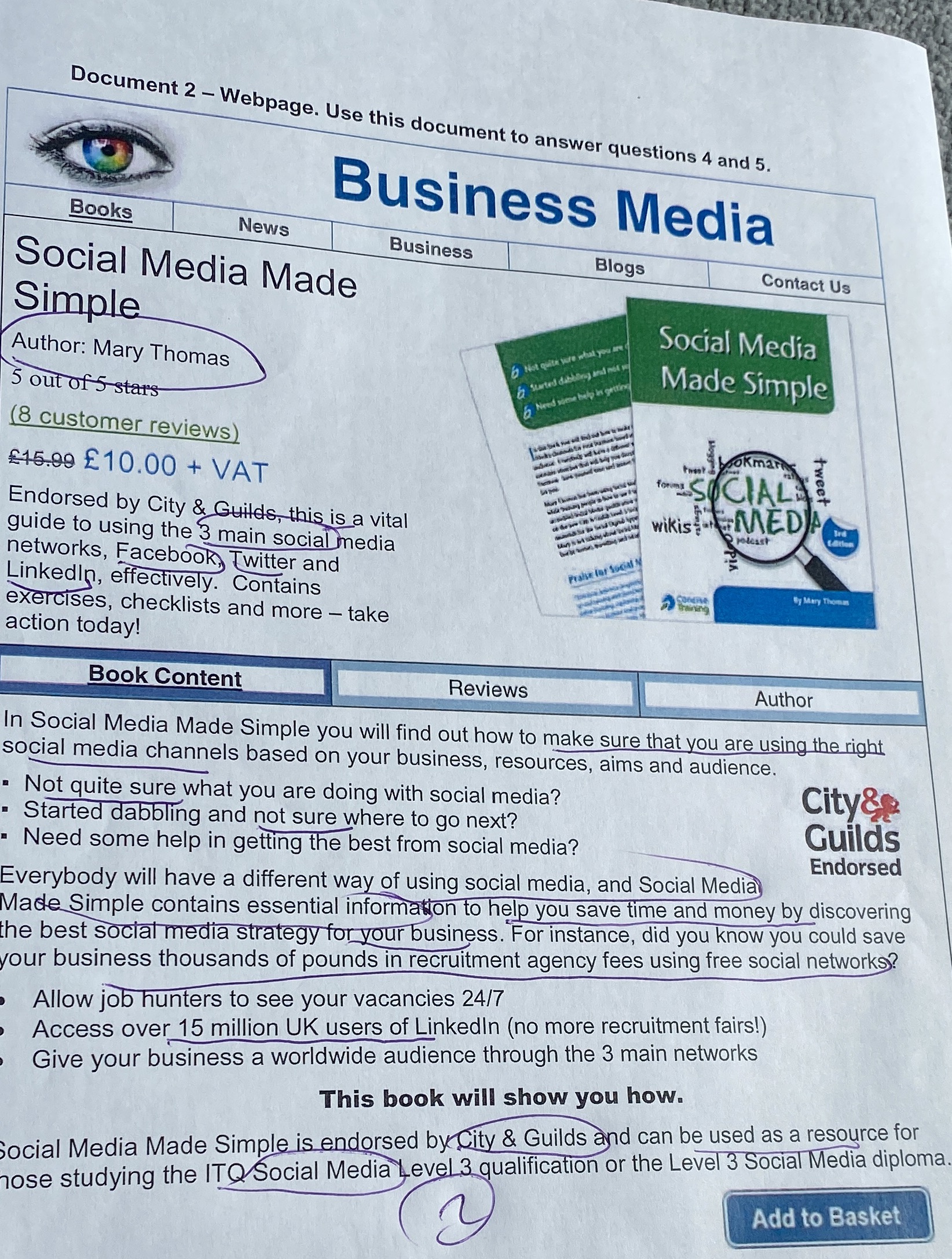 Document 2 - Webpage. Use this document to answer