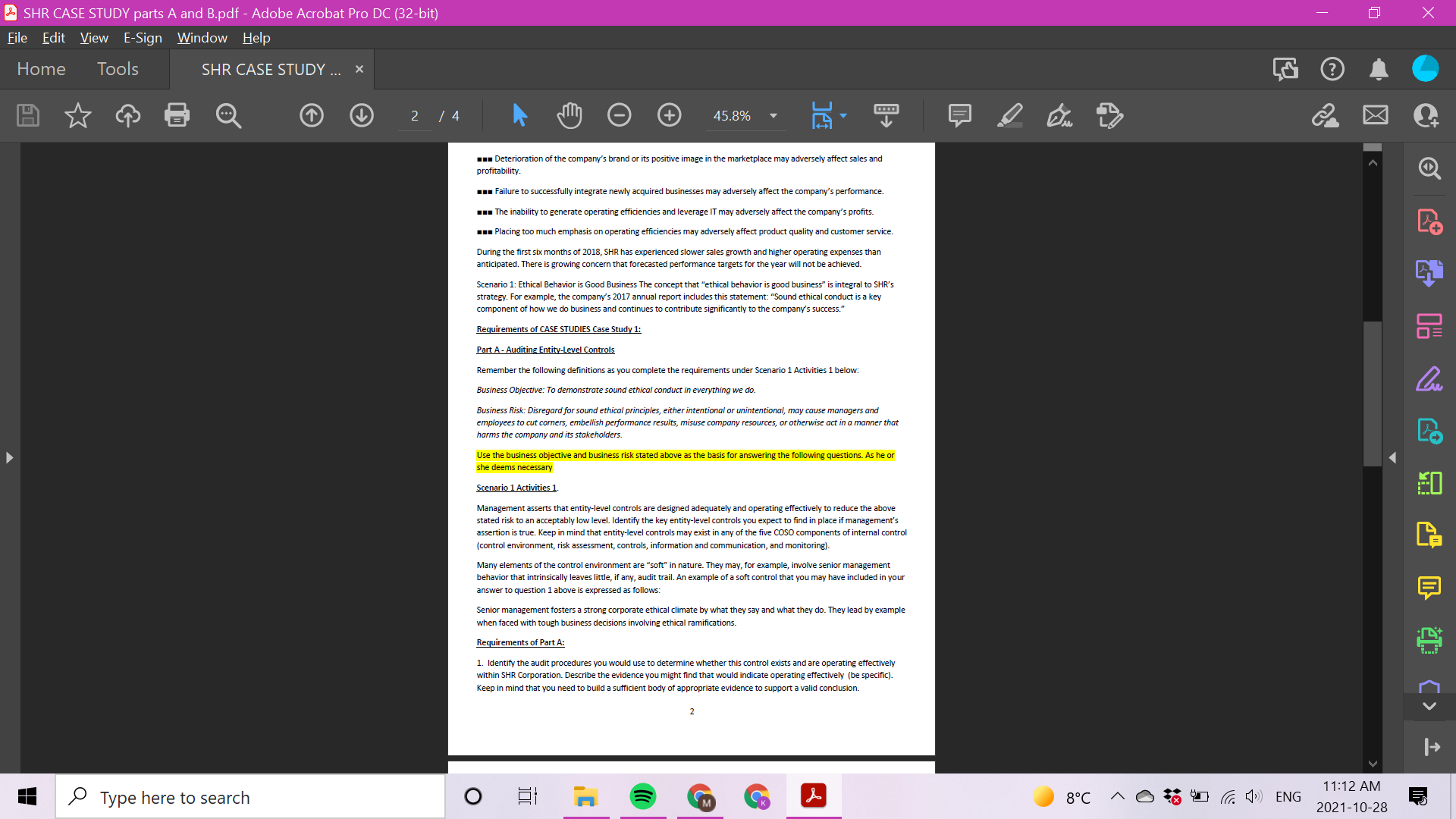 & SHR CASE STUDY parts A and B.pdf - Adobe