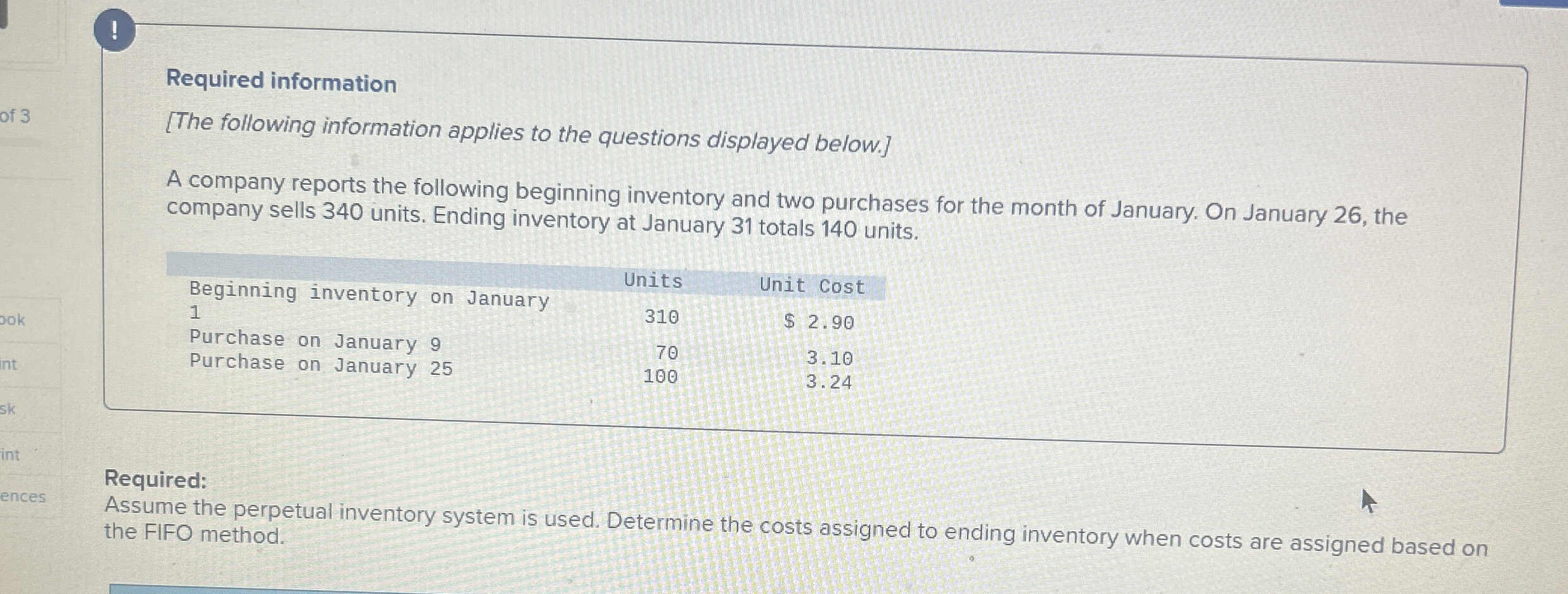 ! Required information [ The following