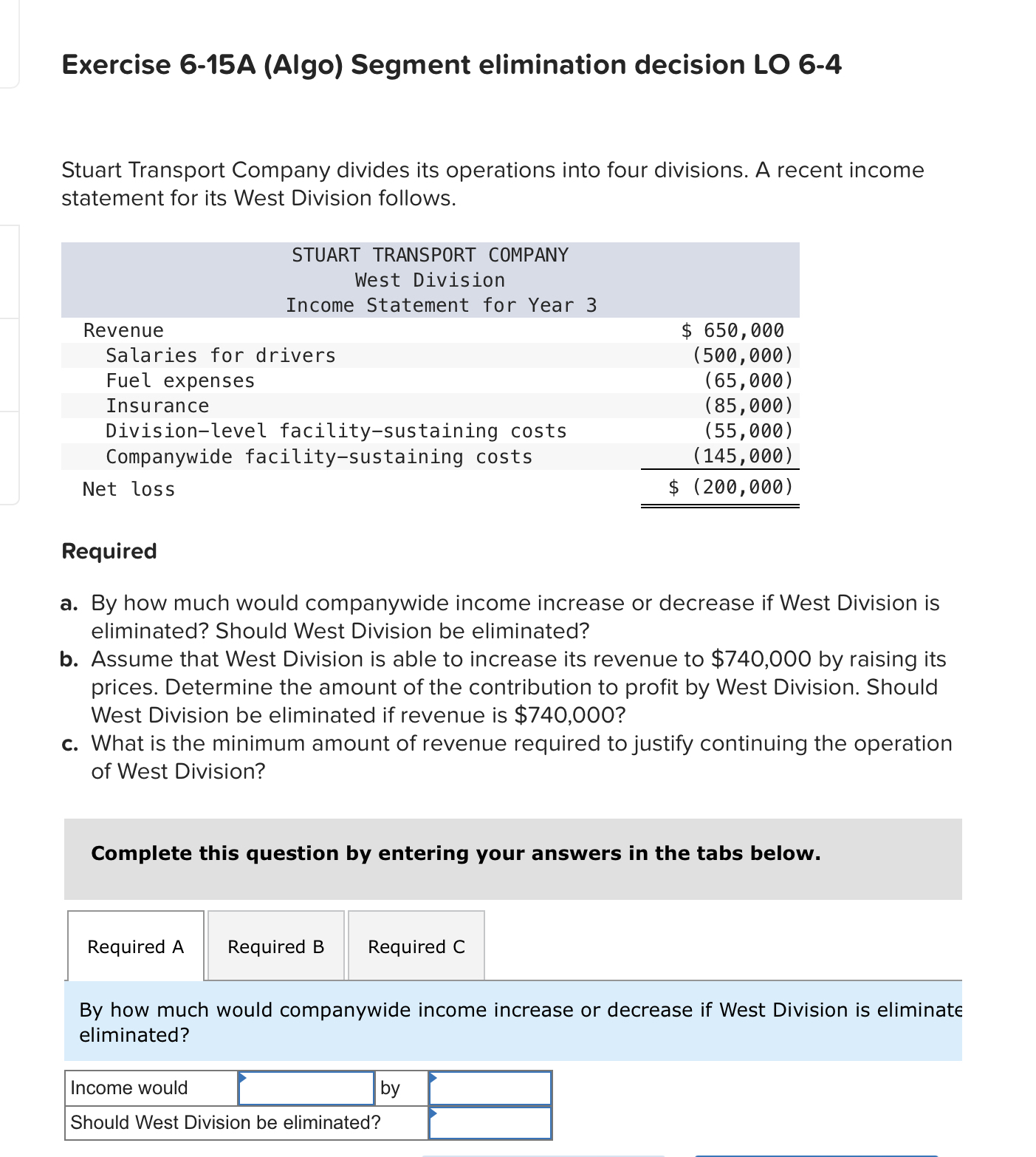 Exercise 6 - 1 5 A ( Algo ) Segment elimination