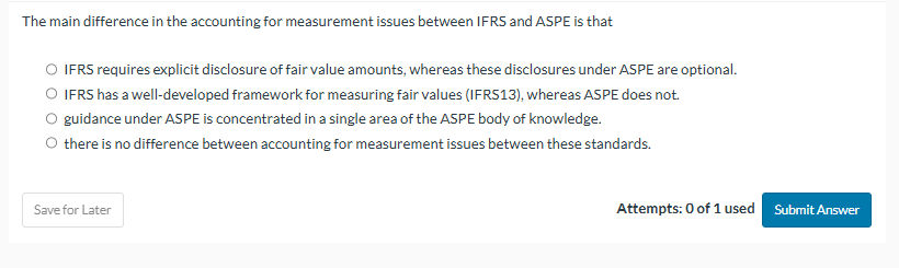 The main difference in the accounting for
