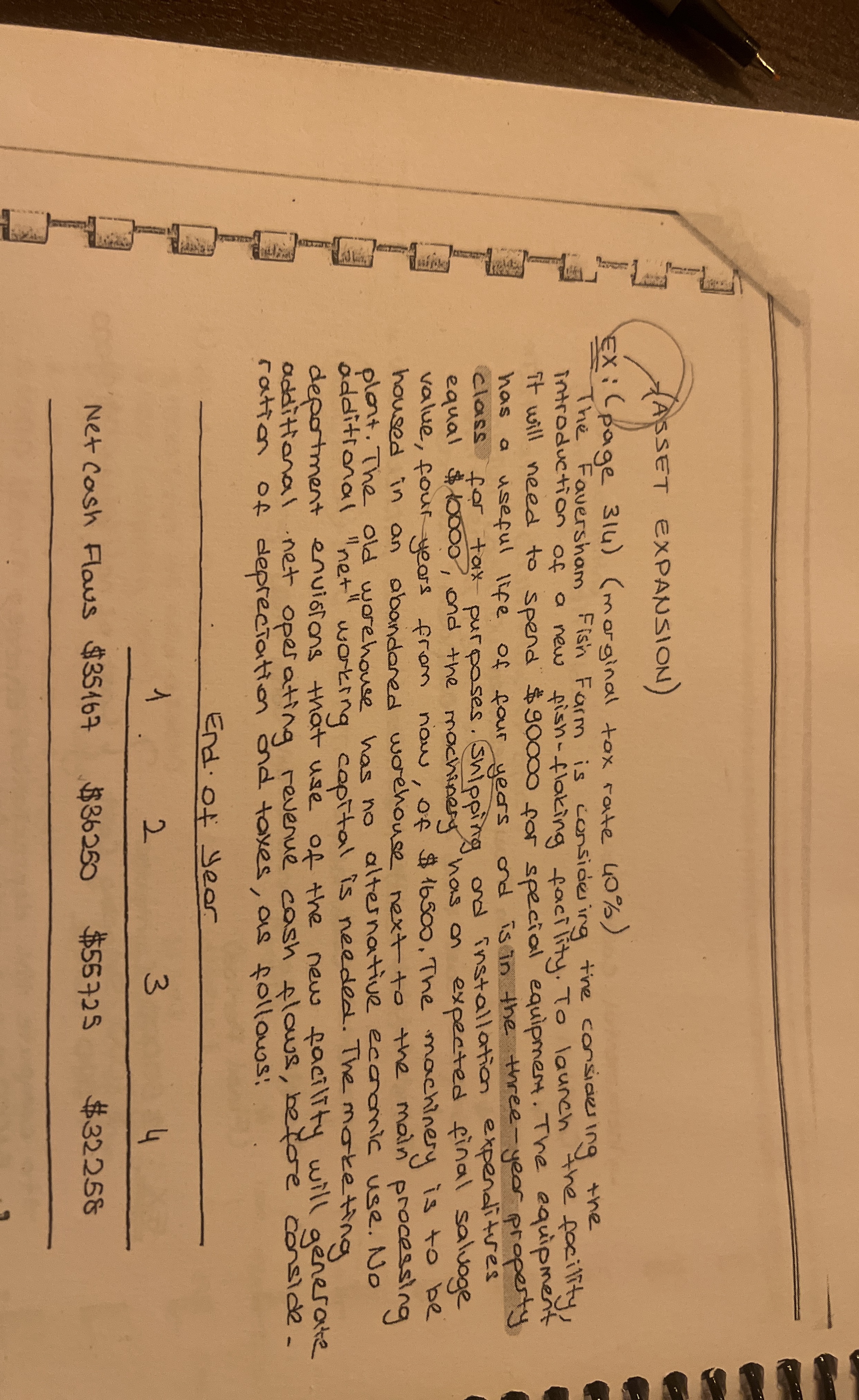 ( A ) SSET EXPANSION ) Ex: ( page 3 1 4 ) (