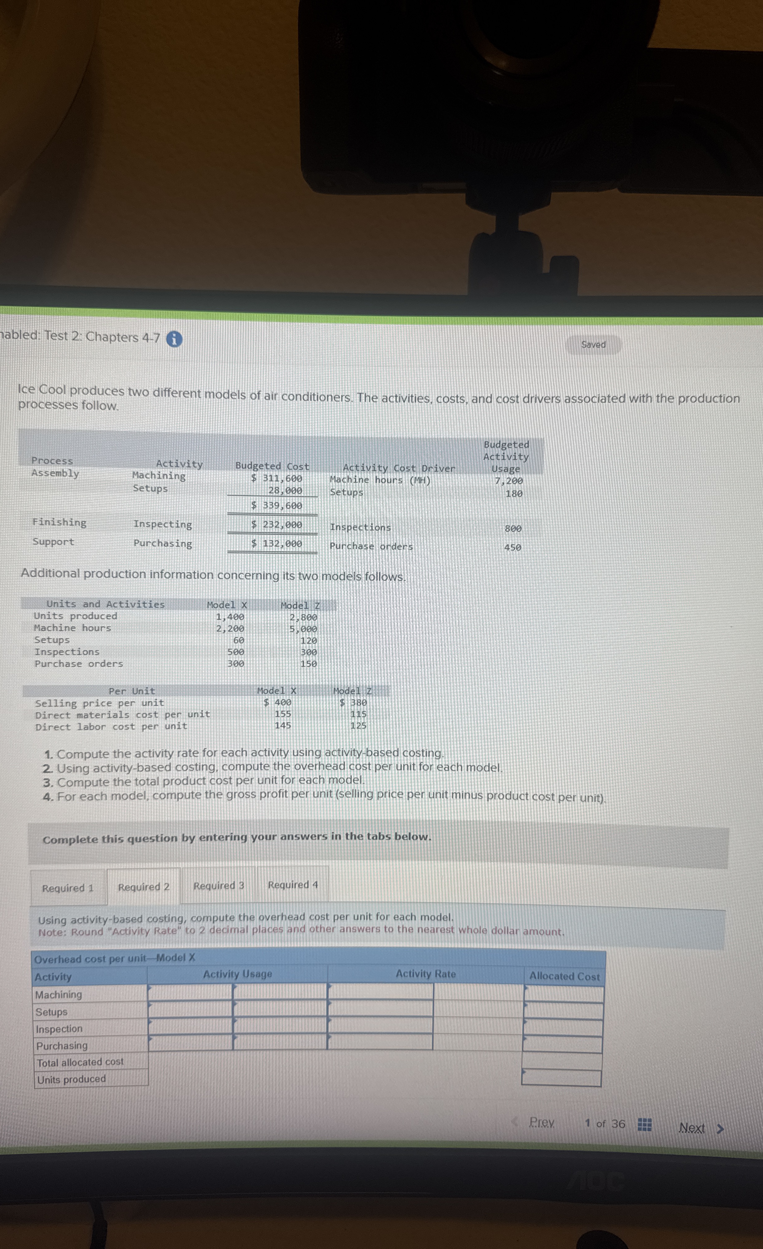 rabled: Test 2 : Chapters 4 - 7 i Saved Ice Cool