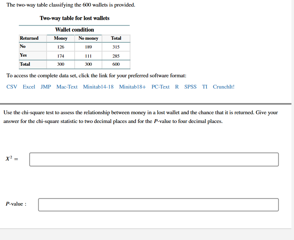 ANSWER THIS The two-way table classifying the 600