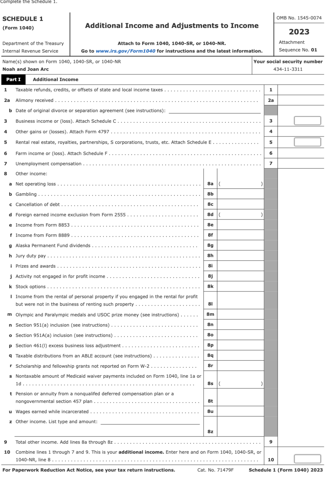 Instructions Comprehensive Problem 1 - Part 1: