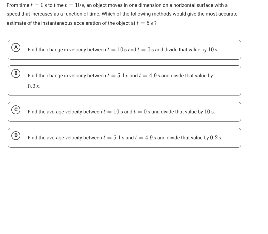 answer this please From time t = 0s to time t =
