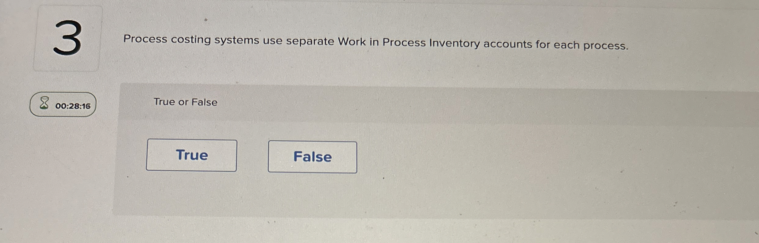 Process costing systems use separate Work in