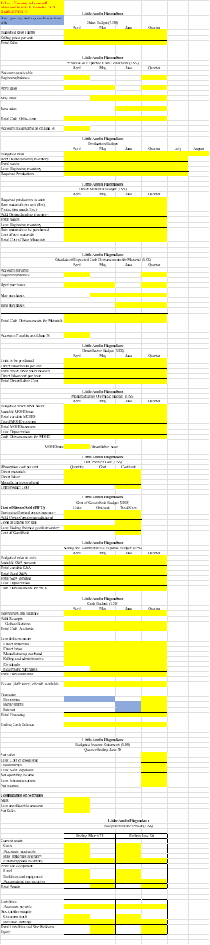 Data: Cash IsKing Exhibit 1. Excel Data Input