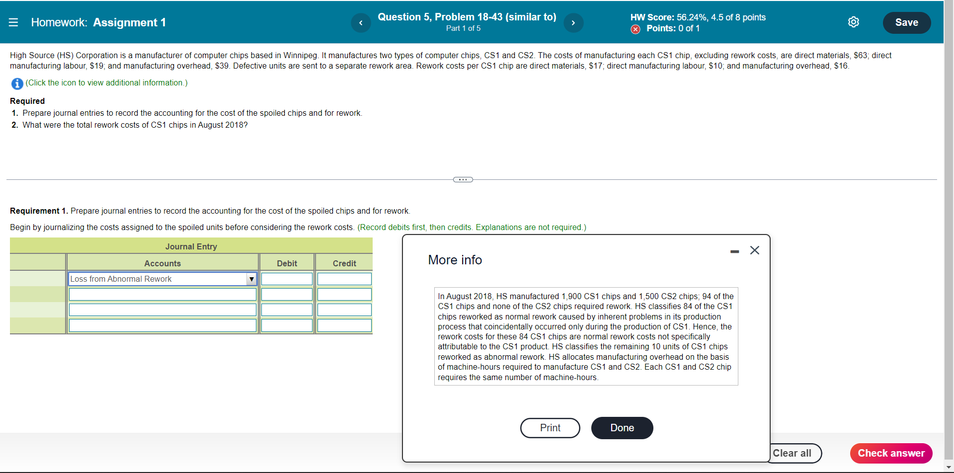 E Homework: Assignment 1 Question 5, Problem