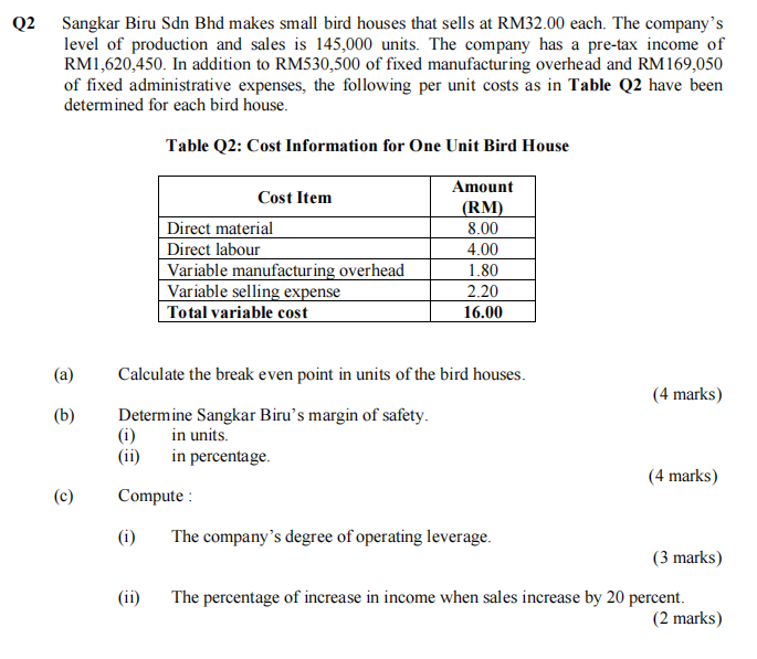 Q2 Sangkar Biru Sdn Bhd makes small bird houses