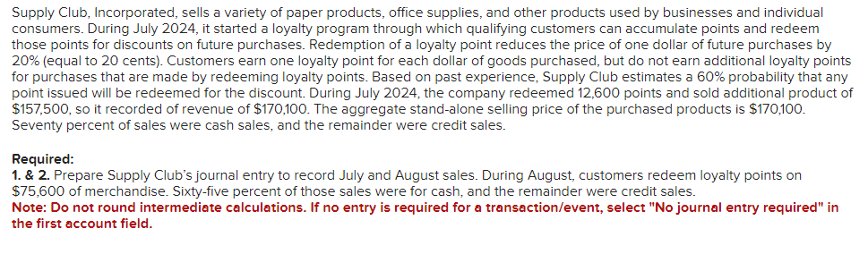 Supply Club, Incorporated, sells a variety of