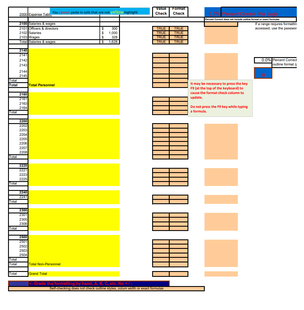 In column F you will find some cells and data