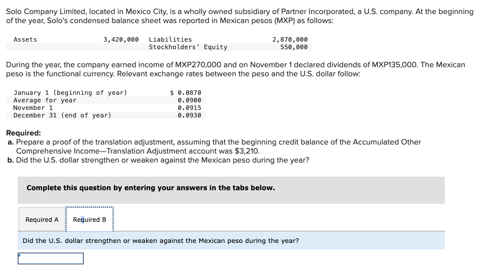 Solo Company Limited, located in Mexico City, is