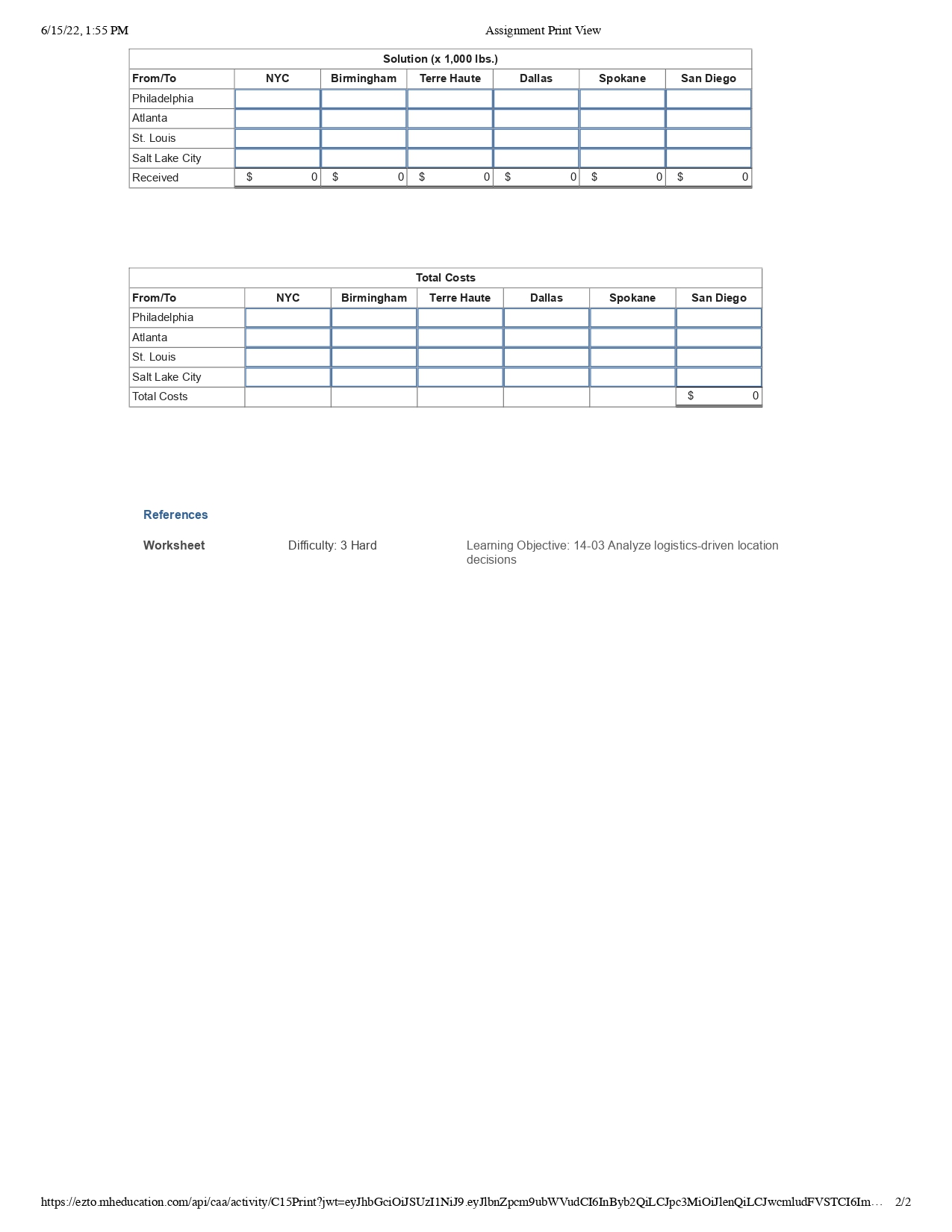 6/15/22, 1:55 PM Assignment Print View 3. Award:
