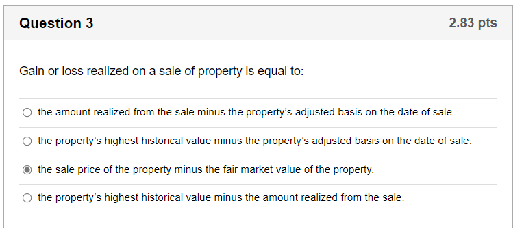 Question 4 2.84 pts Assuming the alternate