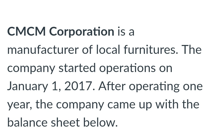CMCM Corporation is a manufacturer of local