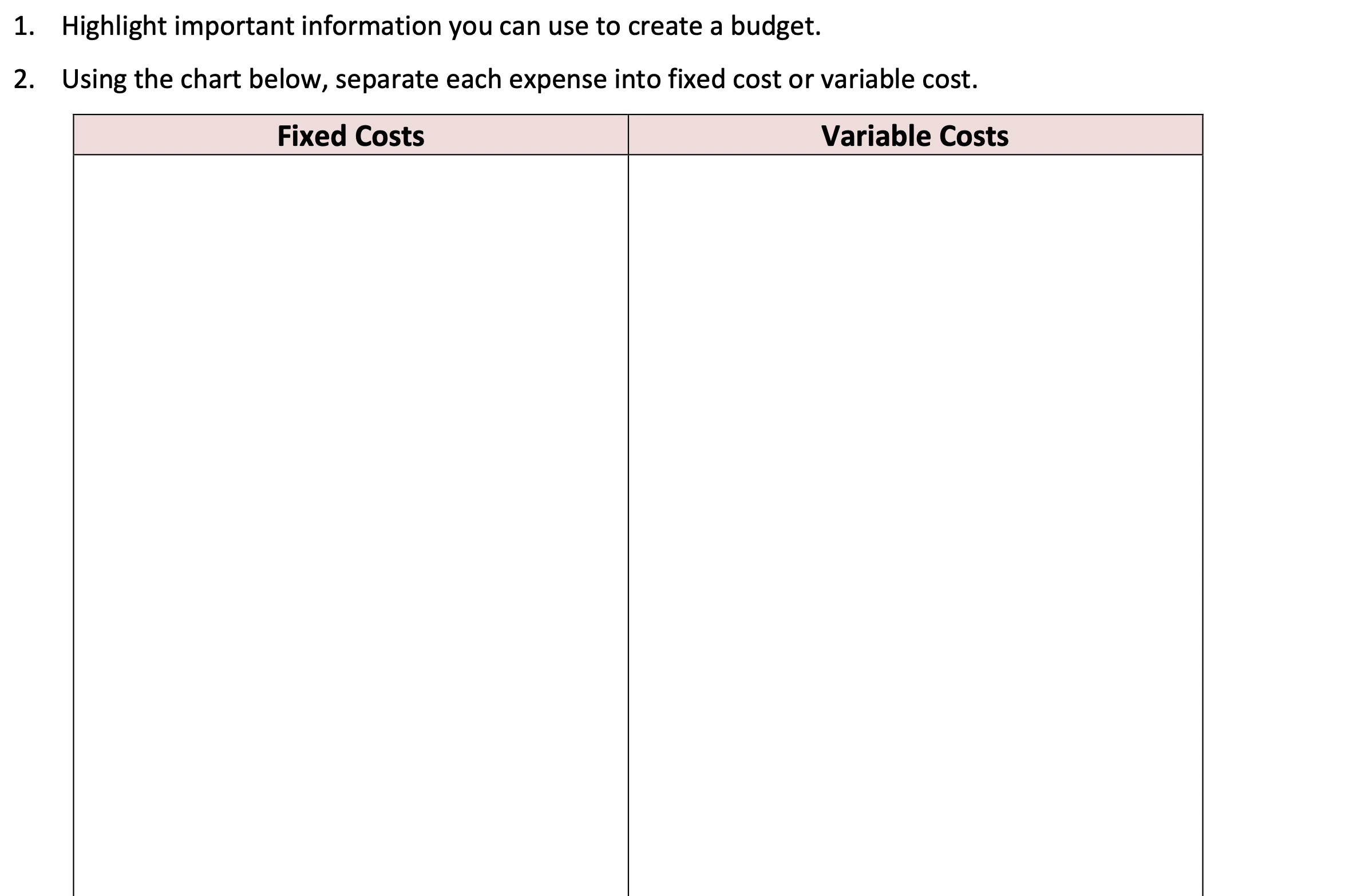 Read the case study below, and complete the