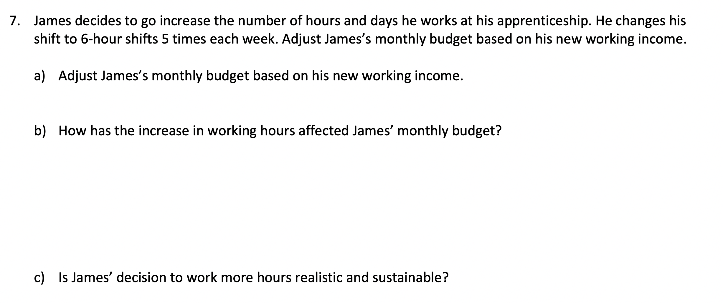 Read the case study below, and complete the