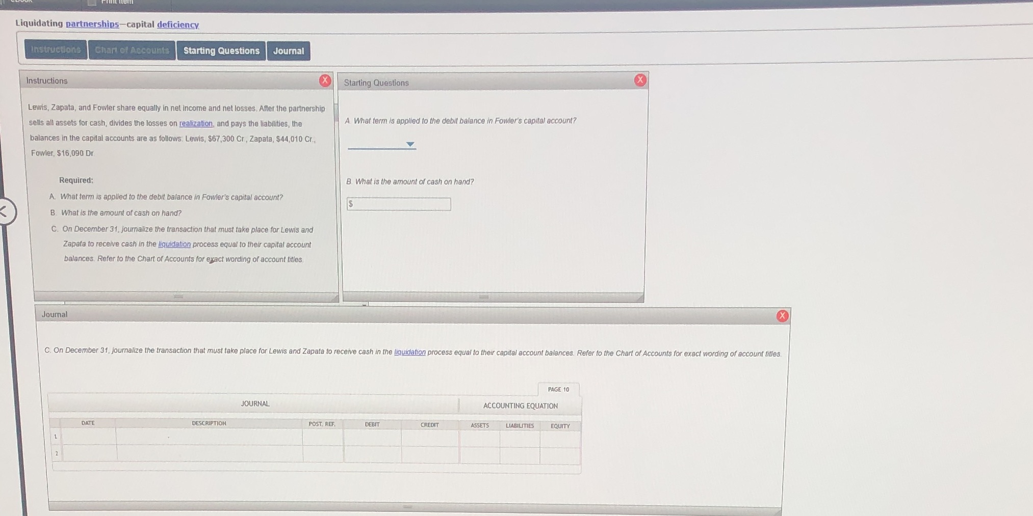 Liquidating partnerships-capital deficiency
