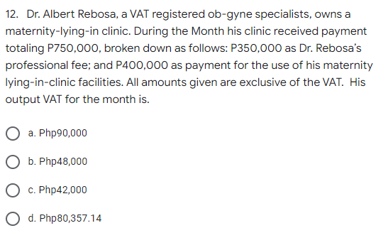 11. Felix Buck, at his residence, regularly sells