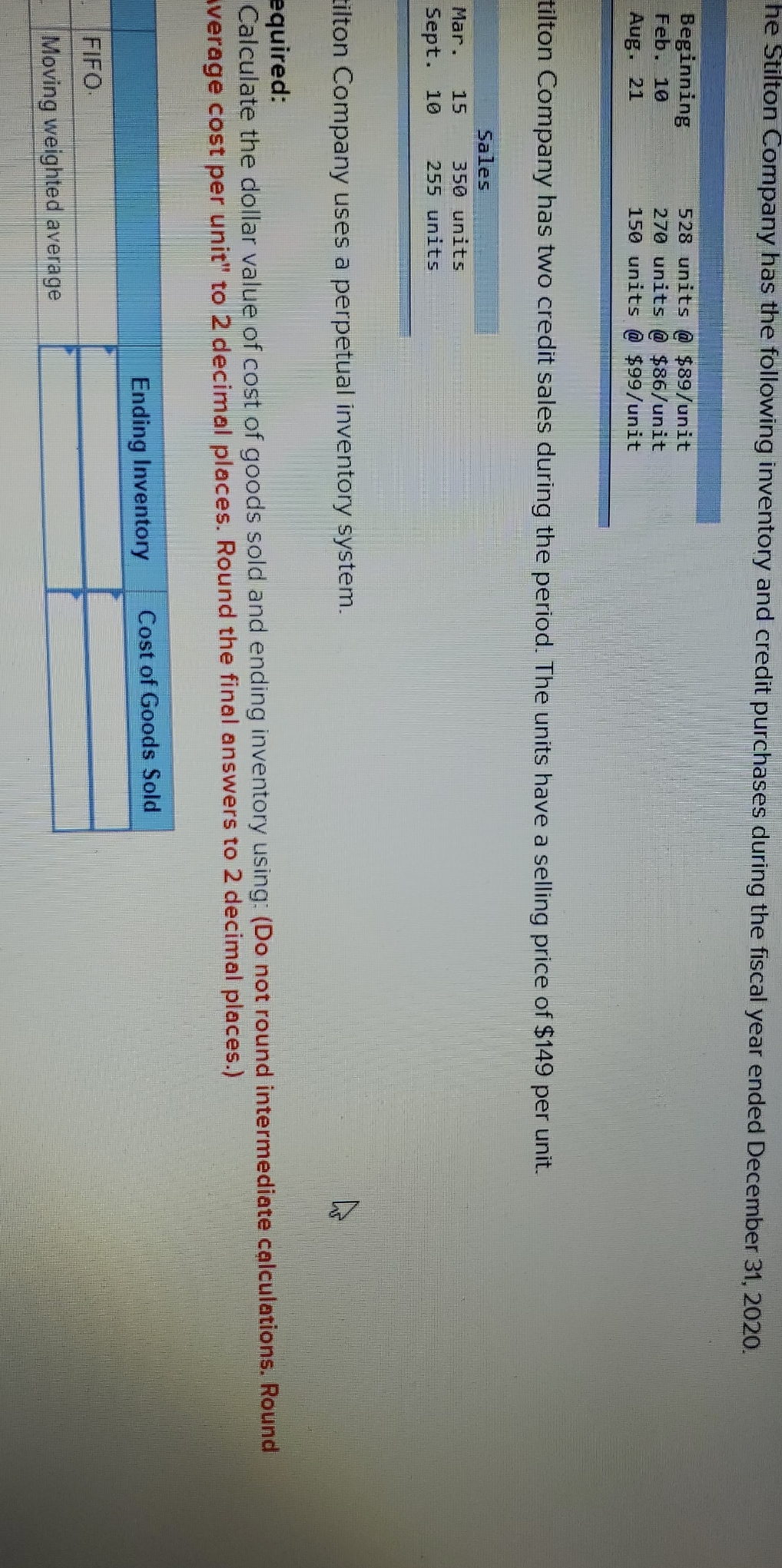 Chapter 6 Fifo method and Moving weighted average