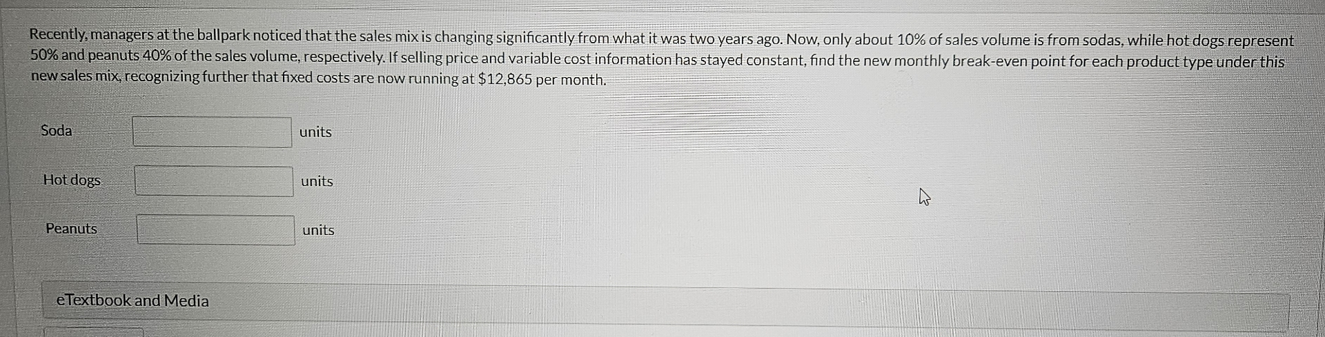 Recently, managers at the ballpark noticed that