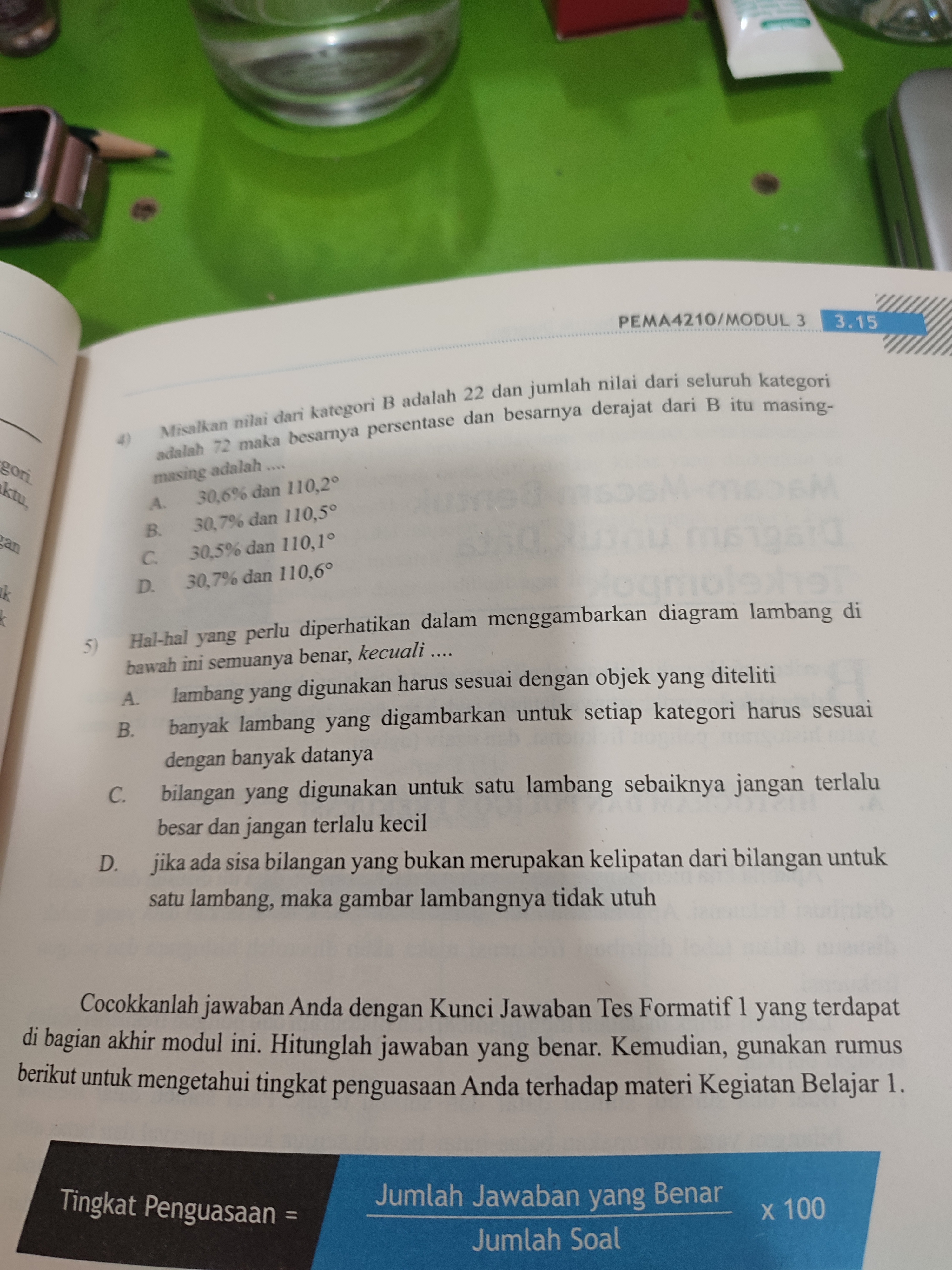 Answer it, thanks PEMA4210/MODUL 3 3.15 Misalkan