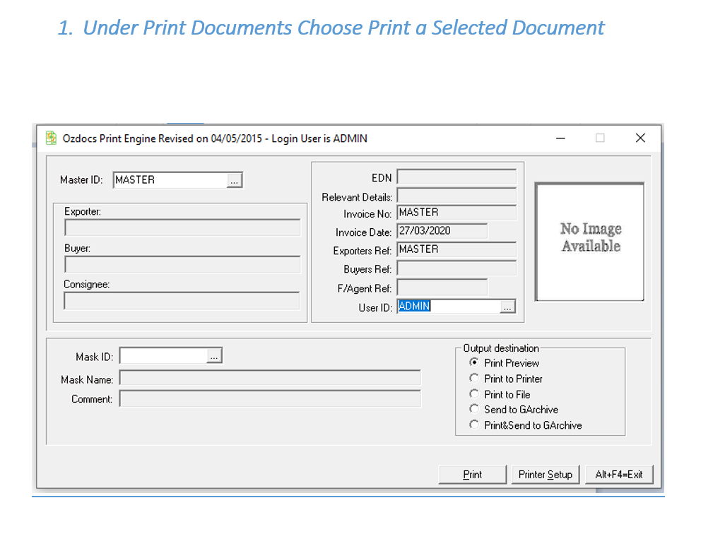 Guided Instructions for OZDOCS WELCOME TO OZDOCS