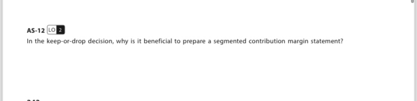 in the keep or drop decision why is it beneficial