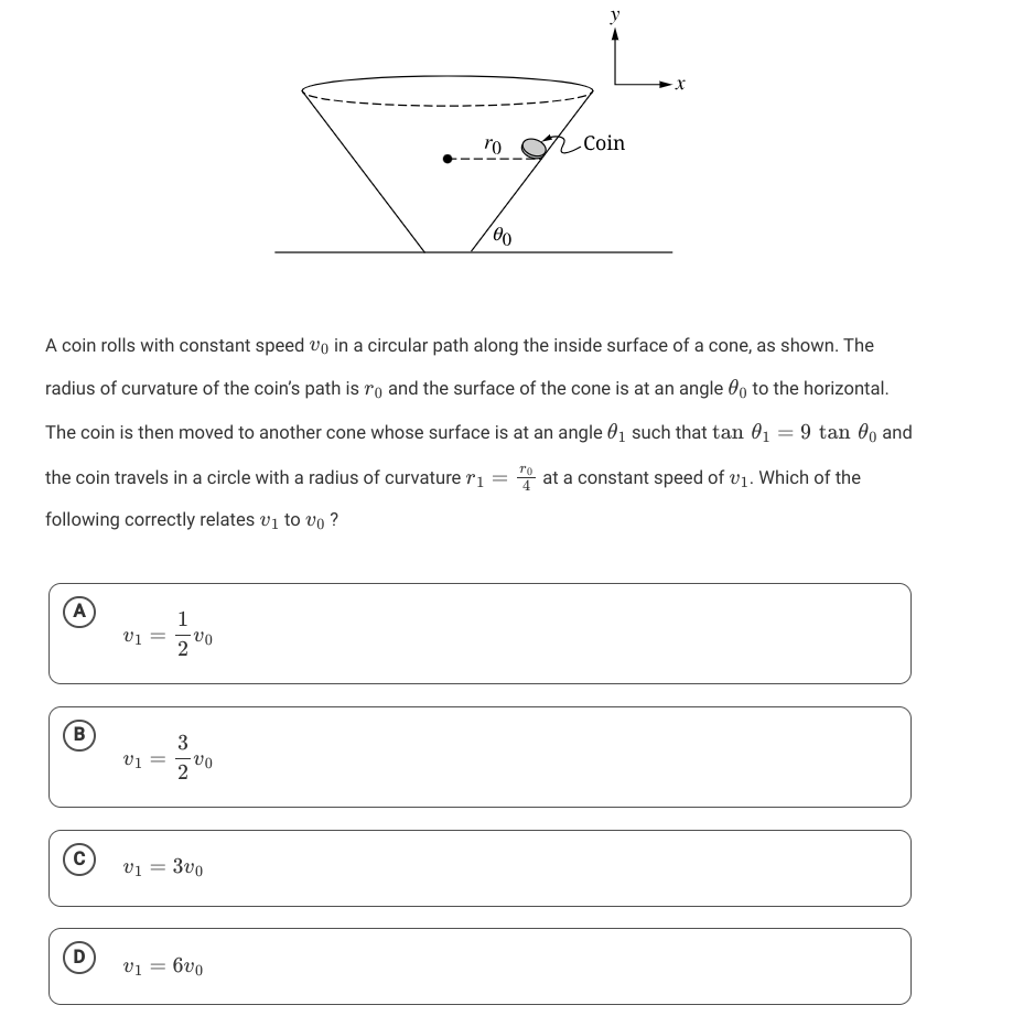 answer this A coin rolls with constant speed vy