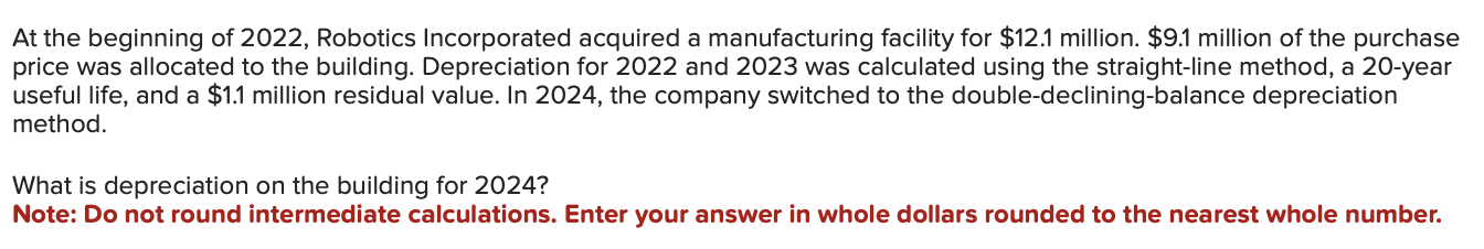 At the beginning of 2022, Robotics Incorporated